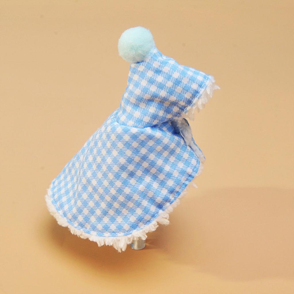 Warm Plaid Bird Cape for Parrots and Budgies Warm Cloak Winter Outfit for Small Pet Birds Easy to Wear and Clean