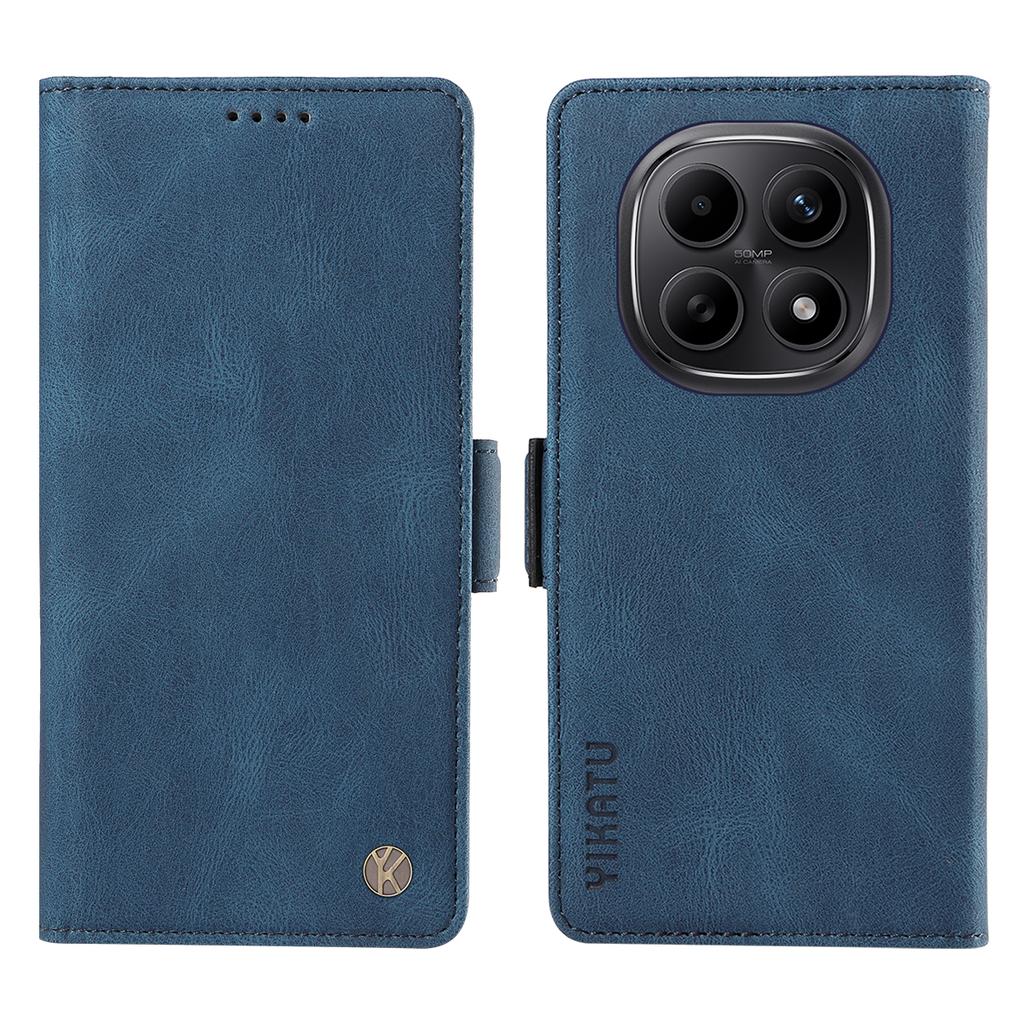 For Xiaomi Poco M8 5G/Redmi Note 15 5G (Global)/15 4G (Global) Leather Case YIKATU YK-005 Skin-touch Feeling Wallet Phone Cover