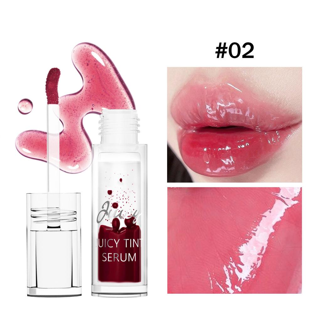 Lip Oil with Tinted Cherry Shine, Mirror-Finish Moisturizing Lip Gloss, Long-Learing Nourishing Wear for Women, 1 Piece