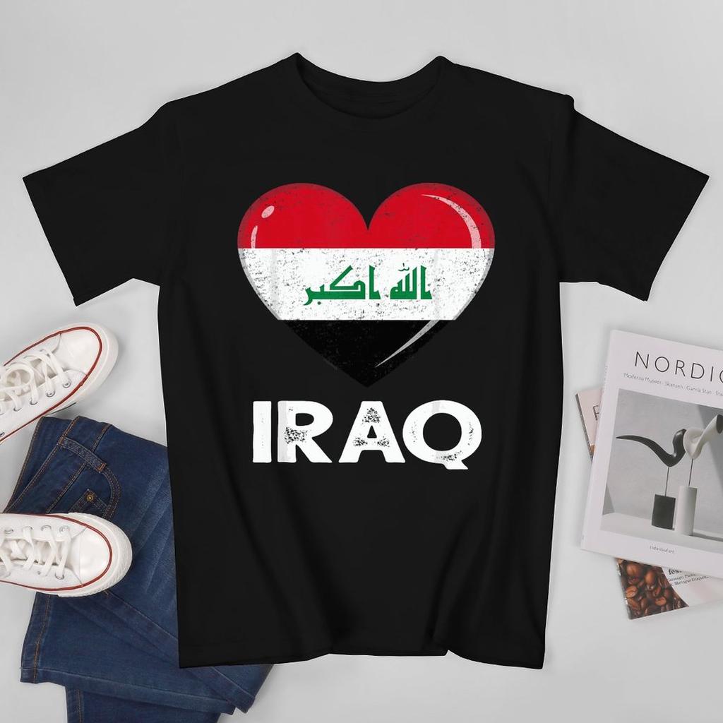 More Design Iraq Flag Iraqans Unisex Tshirt Tees Tshirt Oneck T Shirts Unisex Boys Clothing 100 Cotton