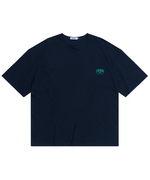 T-shirt Mini à Manches Courtes NTET 1980Number Bleu Marine