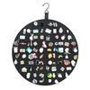 Wall Hanging Brooch Organizer with Hook Heavy Duty Felt Large Capacity Round Lapel Enamel Pin Collection Display Holder Storage Case