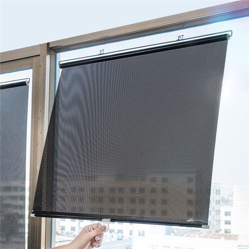 Premium-Universal Roller Blinds Blackout Curtain Punch-Free For Car Bedroom Kitchen Office Window Nail-Free Sun-Shading Curtain