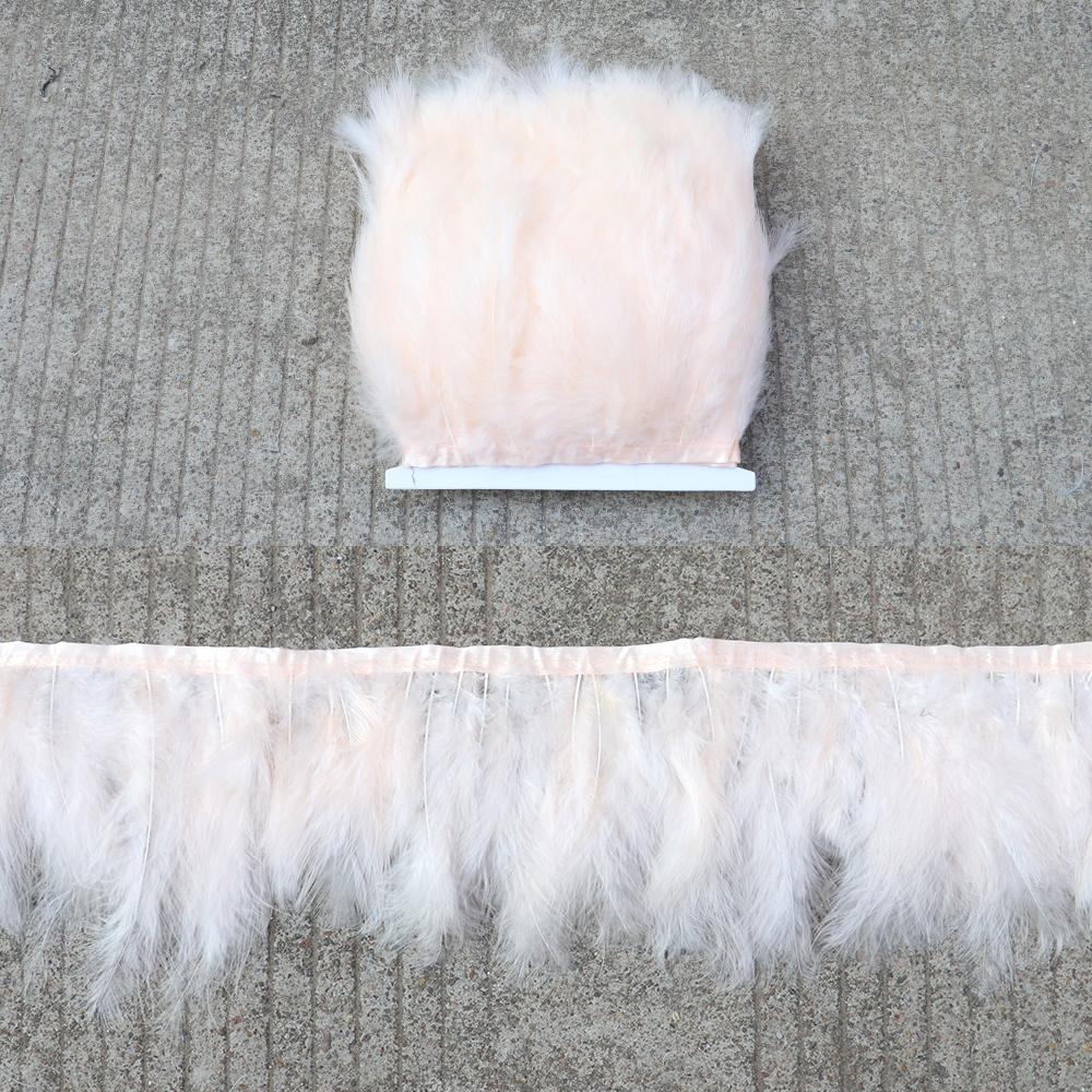 Feather1 Meter soft Marabou Feathers Trim fringe 10-15cm Turkey feather Ribbon for Crafts Clothing Wedding Decoration Sewing Plumes