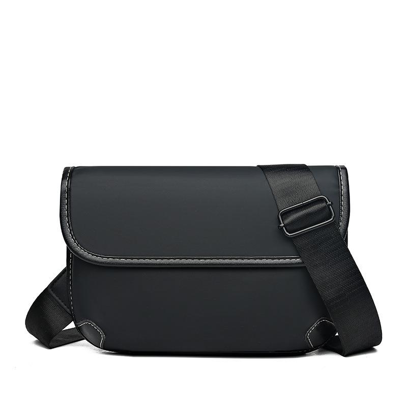 Niche Plaid Messenger Men's Bag OEM Generation High Quality PVC Old Flower Material Men's Shoulder Bag