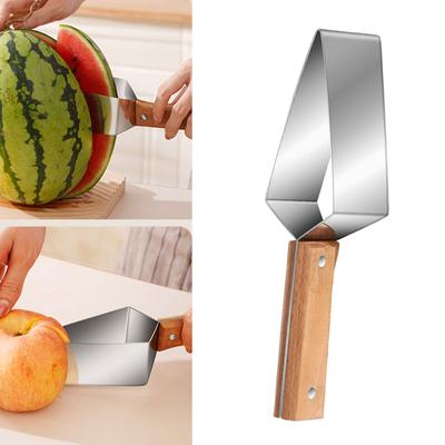 Affettatore di Frutta Acciaio Inossidabile Triangolare Anguria Taglia Anguria Insalata Melone Taglia Frutta Cubetti Taglia Frutta Strumento da Cucina