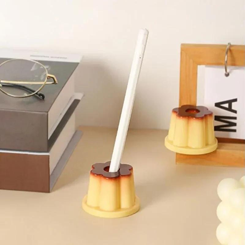 Creative Pudding Pen Holder Cute Pudding Pen Holder Birthday Gift Creative Desktop Girl Heart Small Ornament