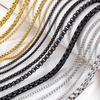 1Meter Fashion Long Box Chain Necklace Stainless Steel Basic Punk 2mm to 5mm Thick Chains Jewelry Gift for Men Women Wholesale