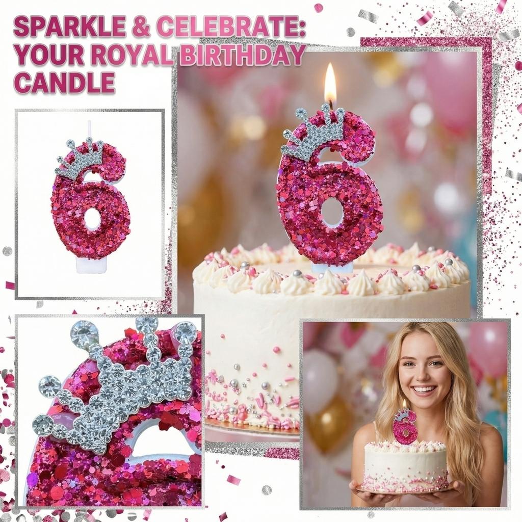 Fashion Cartoon Creative Birthday Candles Party Digital Candles