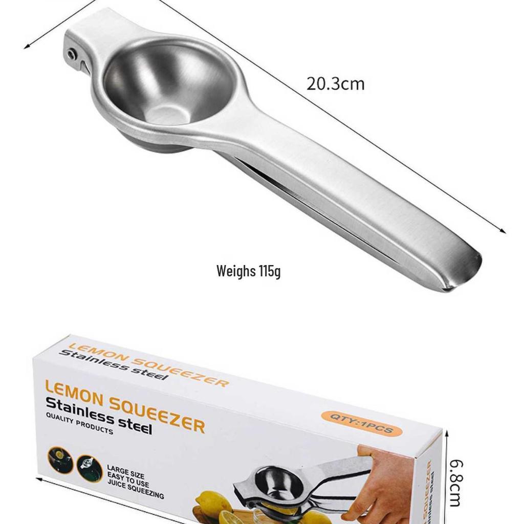 Stainless Steel Manual Citrus Juicer - Lemon & Orange Squeezer