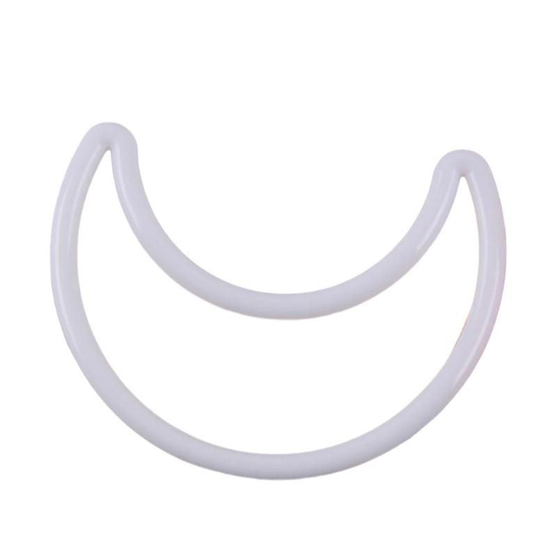 

White Plastic Moon for Personalizing Dream Catcher Artistic Display Enhances Your Craft Collection 85mm