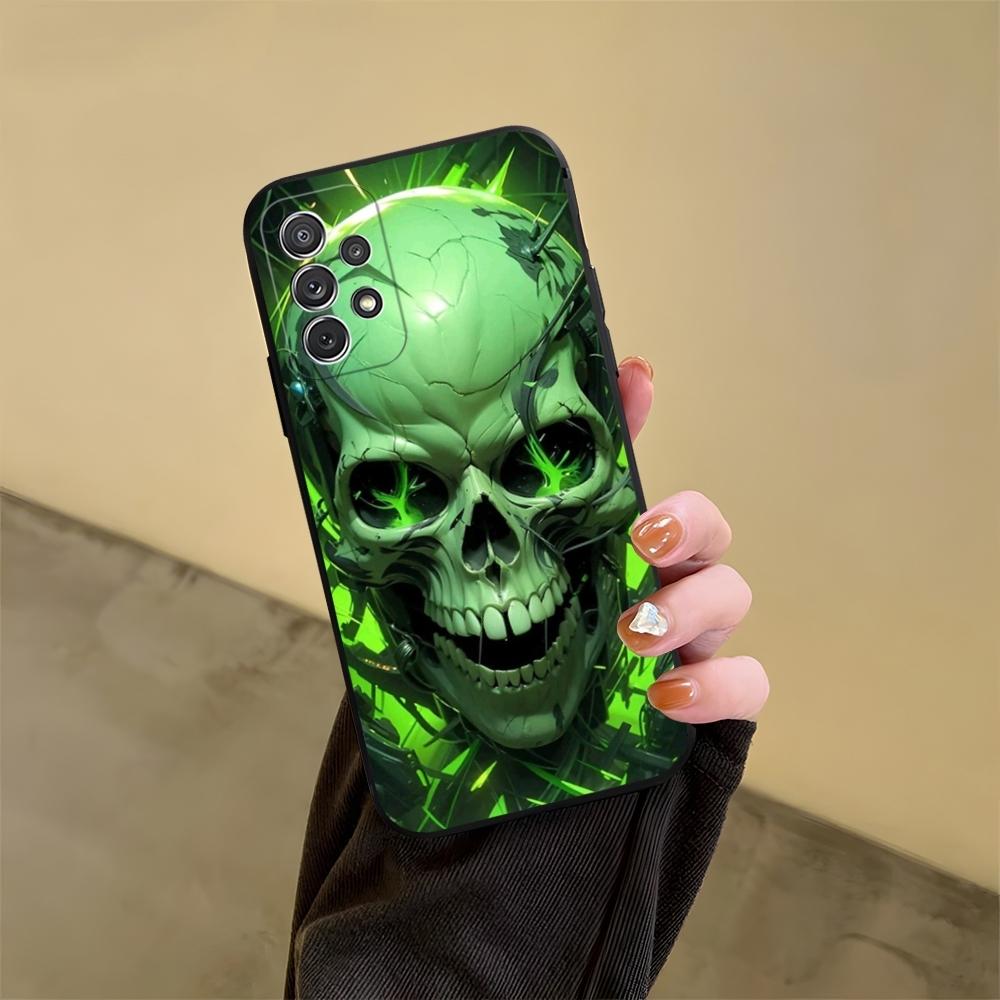 Skull Personality Cool Phone Case For Samsung S24 S25 S20 S26 S21 S22 S23 Ultra Fe Plus A05 A06 A16 A26 A36 A56 Cover