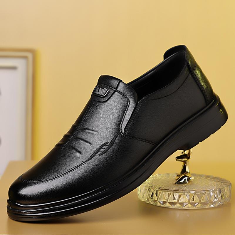 Fashion Business Leather Men Casual Shoes Formal Dress Mens Loafers Moccasins Breathable Slip on Male Boat Shoes Comfy Driving Footwear