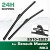 For Renault Master MK3 2010-2023 2011 2012 2013 2014 2015 Wiper Front Wiper Blades Windshield Windscreen Window Brush 26"+26