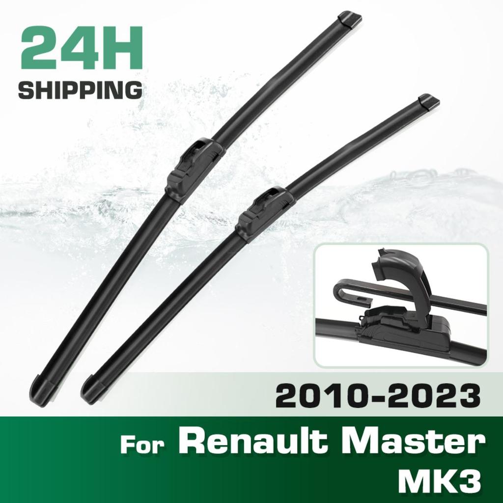 For Renault Master MK3 2010-2023 2011 2012 2013 2014 2015 Wiper Front Wiper Blades Windshield Windscreen Window Brush 26"+26