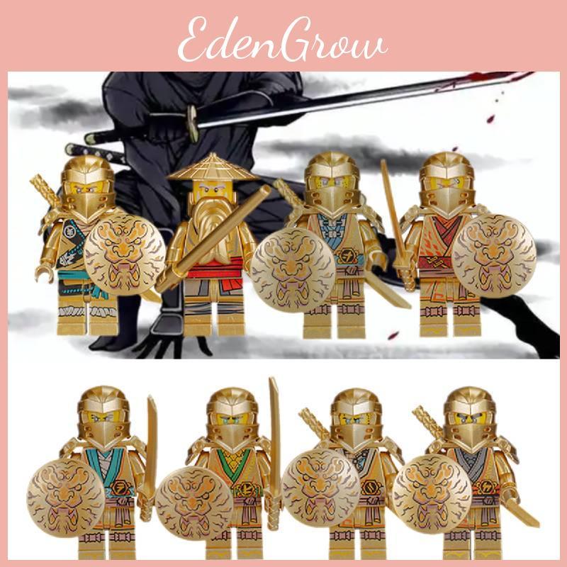 Ninja Minifigure Building Blocks Set With Motorcycle For Kids And Collectors