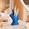3D Printed Nurse Pen Holder, Creative Figurine with Stethoscope Design, Matte Finish Desktop Organizer for Pens Makeup Brushes, Cute Desk Decor for