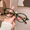 Retro Round High-End Trendy Fashion Glasses - Perfect for Men and Women, Ideal Gift Choice