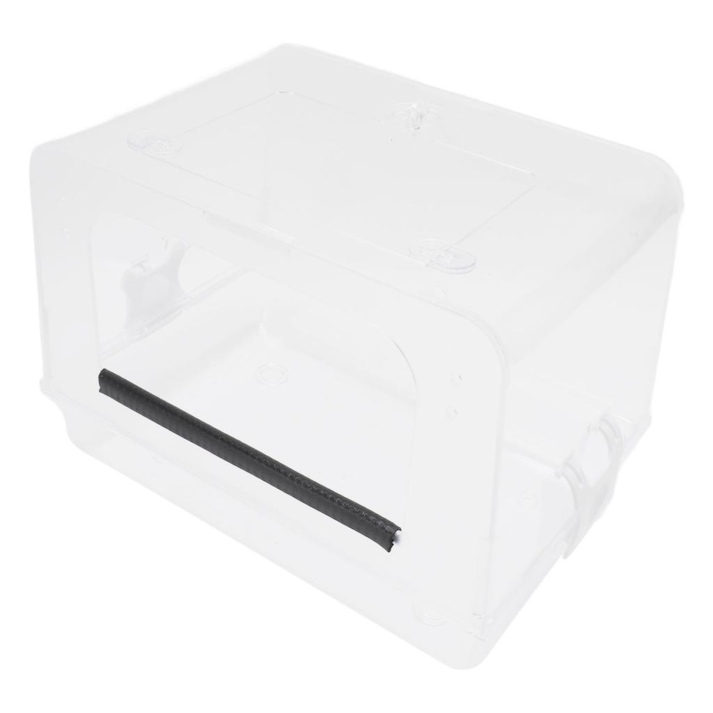 Cage Bird Bath Safe Acrylic Spacious Space Portable Easy To Install Multifunctional for Parrot