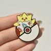 Anime Pkm Enamel Pins Cute Pikachu Charmander Gengar Metal Brooch Badge For Backpack Lapel Decoration Collectible Accessory