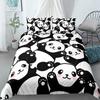 Panda Printed 2/3Pcs Bedding Set Bamboo Duvet Cover For Adult Child Bedclothes And Pillowcases Comforter Covers Bed Sets King