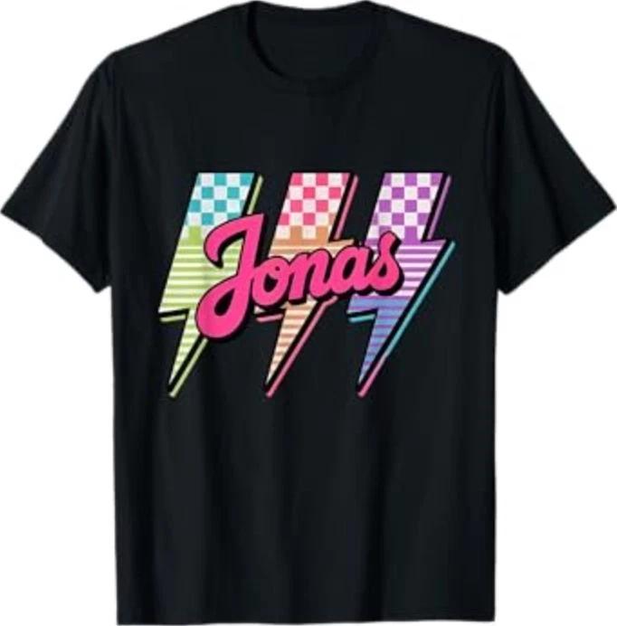 Vintage Jonas Lightning Bolt Checkered T-Shirt S