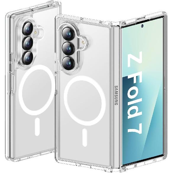 Suitable for Samsung ZFold8Ultra magnetic phone case with matte texture, anti-drop protective cover zflip 30% off foldable soft 6