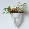 Wandmontierter Gesichtskrug Handgefertigter Keramik-Blumentopf Für Innen- und Außendekoration Platzsparender Entwurf
