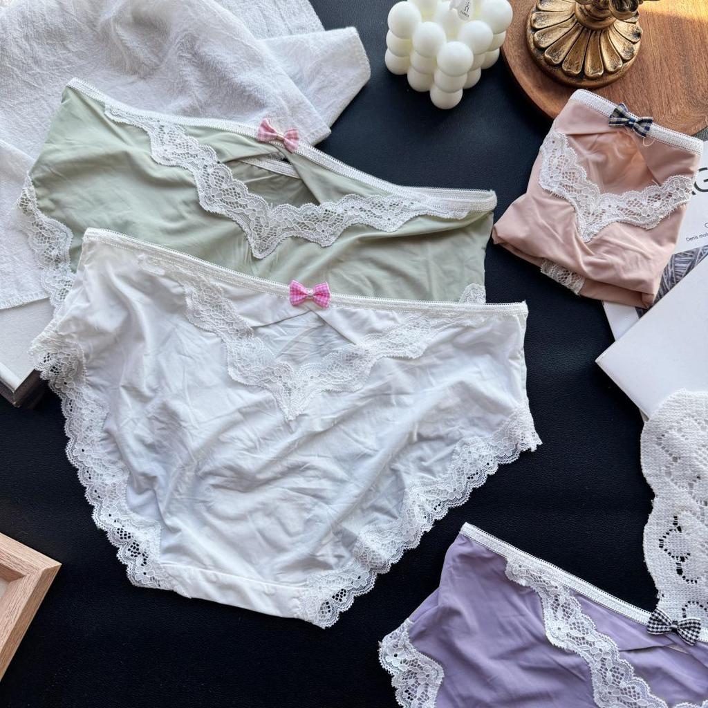Clearance Ice Silk Lace Low-Rise Women's Panties