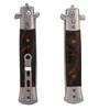 4 Colors Switchblade Spring Folding Knife Push Button Pocket Comb Oil Hair Styling
