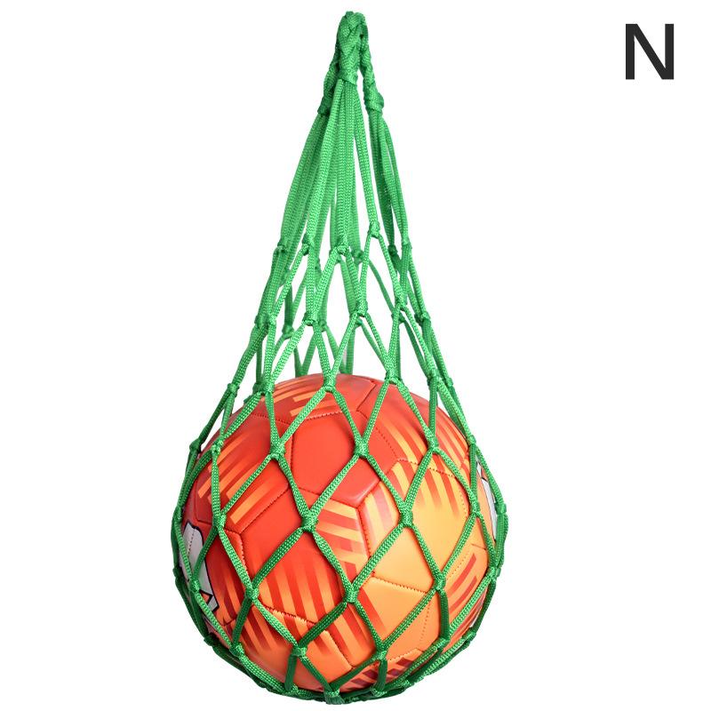 Football Net Bag Nylon Bold Storage Bag Single Ball Carry Portable Equipment