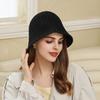Spring and Autumn Trendy Hats Women's Versatile Fashion Hollow Basin Hats Warm Ear Protectors Breathable Small Bucket Hats