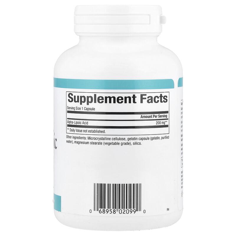 Alpha-Lipoic Acid, 200 Mg, 120 Capsules
