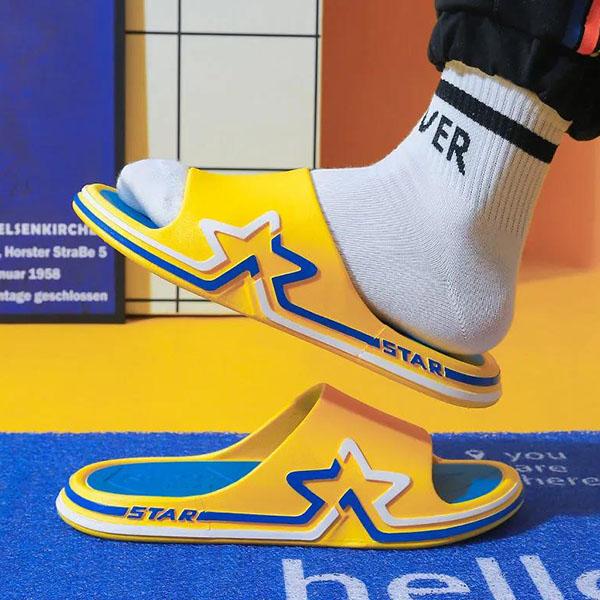 Zapatillas planas de suela suave para interiores de gran tamaño para primavera para hombre, zapatillas deportivas de playa de tacón grueso para verano al aire libre