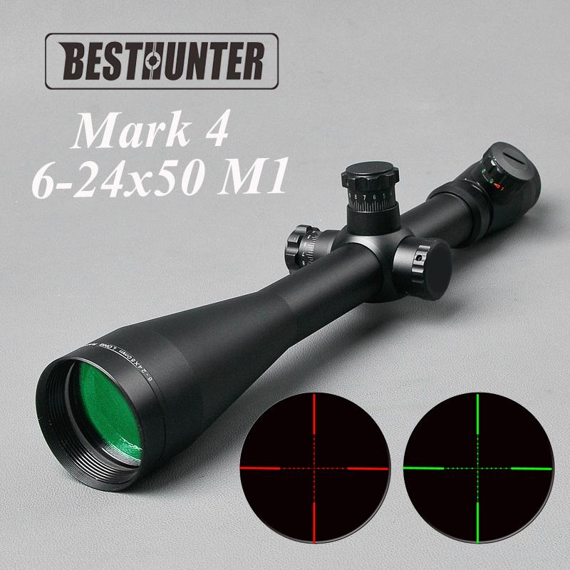 Cannocchiale Da Puntamento Tattico ToopMount 4-24x50mm – Reticolo Illuminato Rosso/Verde – Kit Completo Con Anelli