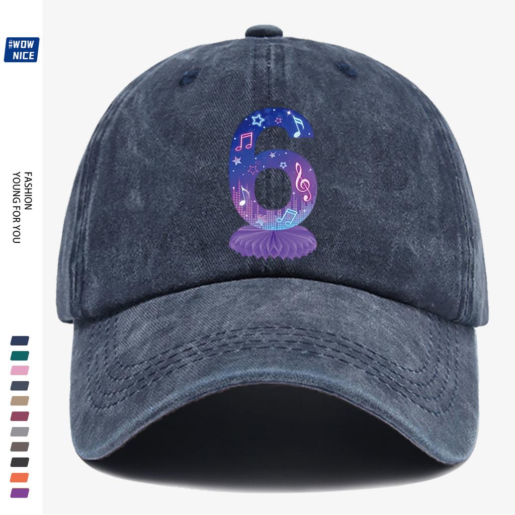 D-Dur pc Musik Sternenlicht Ohne Aufdruck Baseballkappe KPOP-Gruppe Flaches Muster Note Stern Dekor Slim Fit Trendig Treffen