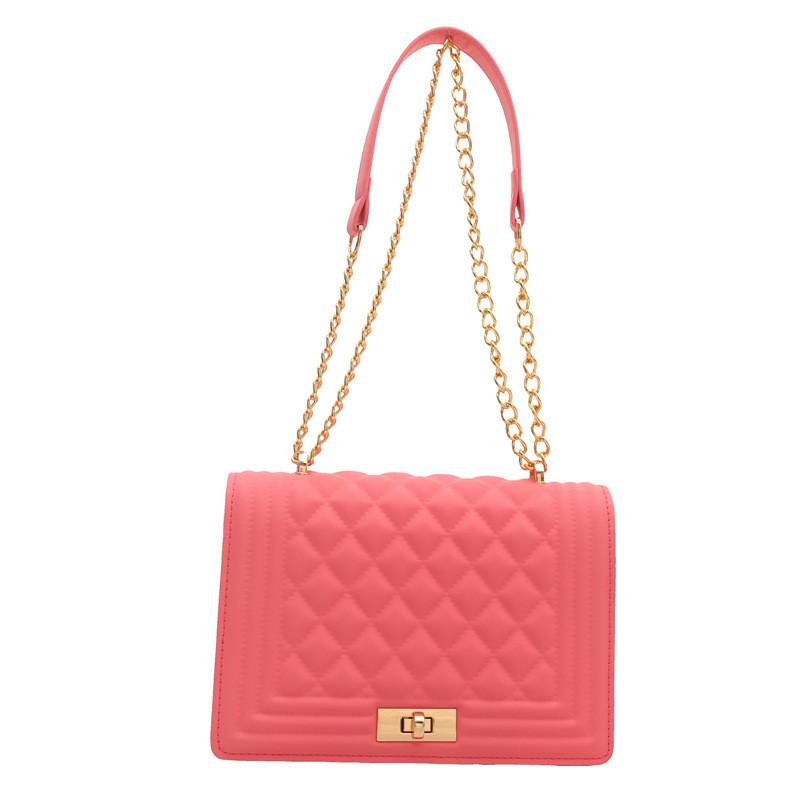Pu Leather Retro Single Shoulder Bag With Chain Detail For Daily Use