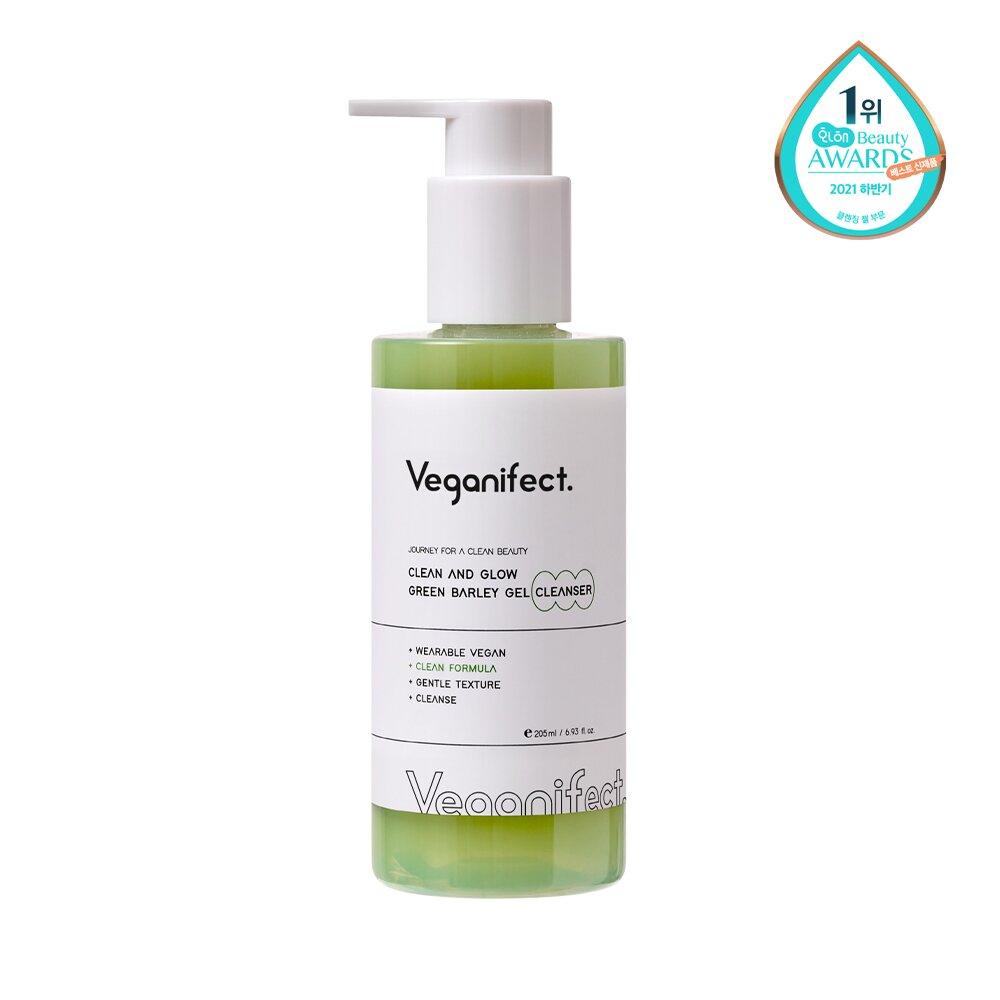 

Veganifect Clean And Glow Green Очищающий гель с ячменем, 205 мл