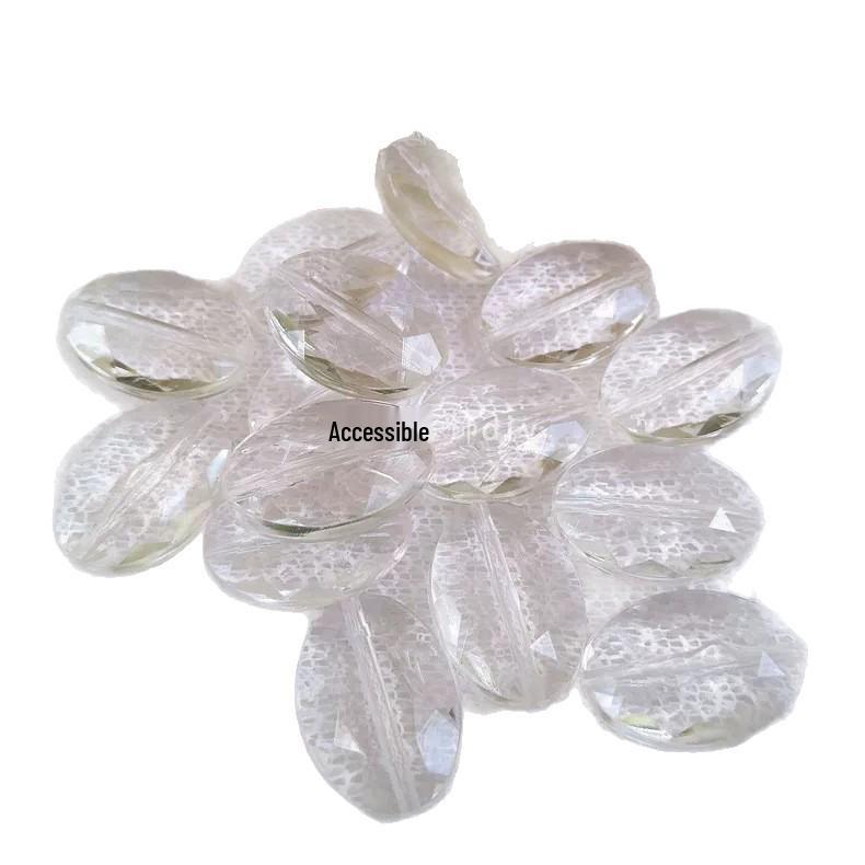 DIY Handmade Beading Kit: Transparent Acrylic Oval Beads for Jewelry, Curtain, Partition, and Accessories