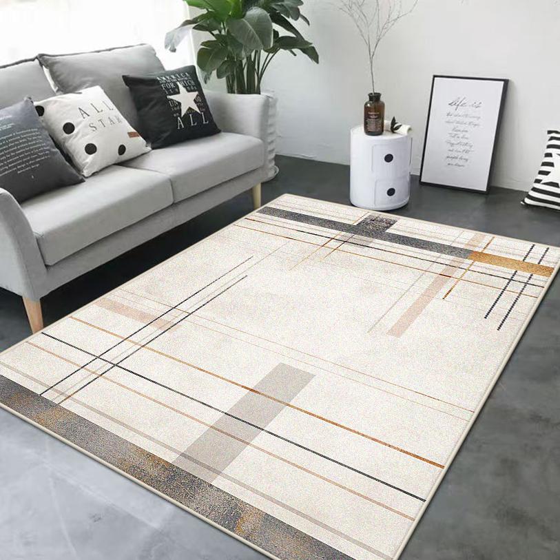 Modern Geometric Style Living Room Decoration Carpet Rugs for Bedroom Home Decor Anti-Slip Floor Mat Homestay Lounge Rug Office