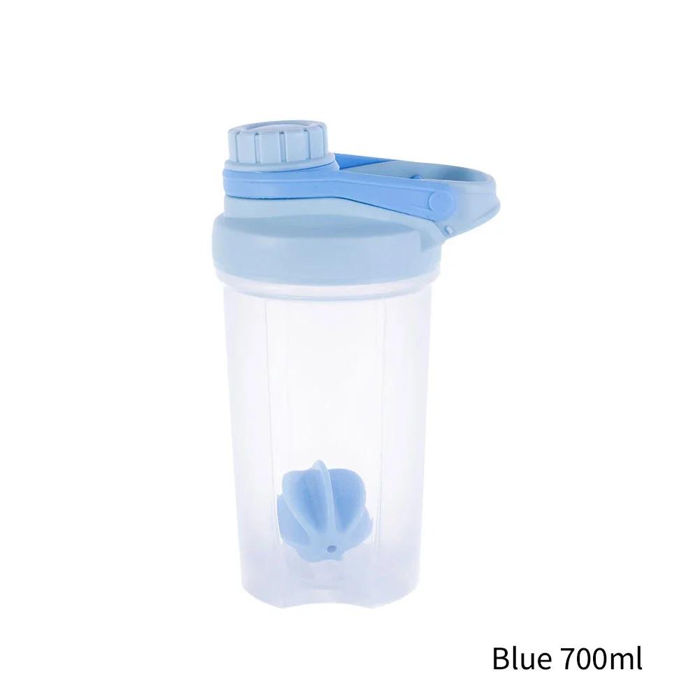500ml/700ml Tragbare Wasserflasche für Getränke Plastik Auslaufsicher Sportflaschen Proteinshaker Wasserflasche Trinkgeschirr BPA-FREI