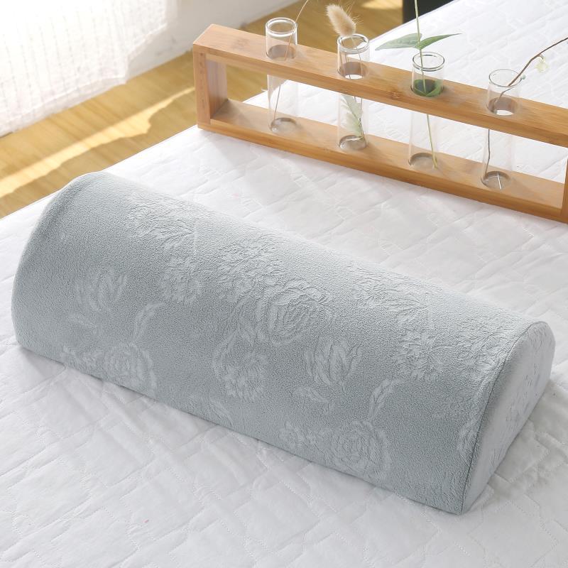

Printed Crystal Velvet Foot Pillow Memory Cotton Slow Rebound Candy Color Pillow Massage Treatment Lumbar Pillow Cervical Pillow серый