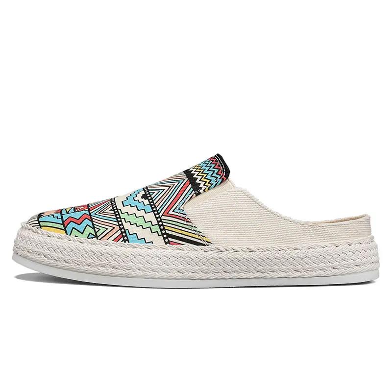 FashionVersatile Non-slip Half Slippers Casual Shoes For Men Mules Plus Size Loafers Flat Sneakers Walking FootwearZapatosHombre