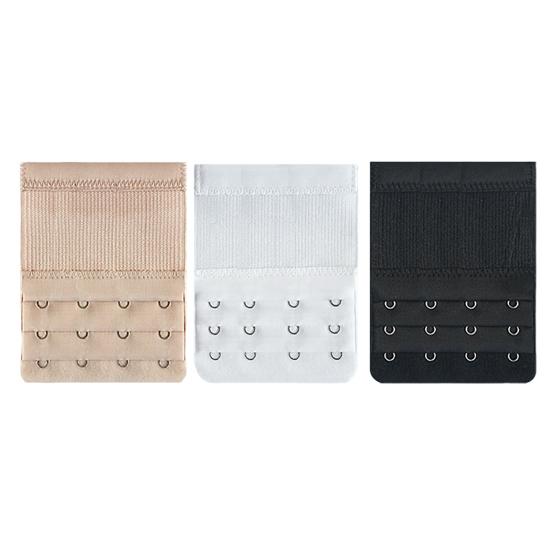 Women's Bra Extender 2 Hook/3 Hook/4 Hook/5 Hook Soft Stretchy Bra Strap Extender Elastic Extension Strap