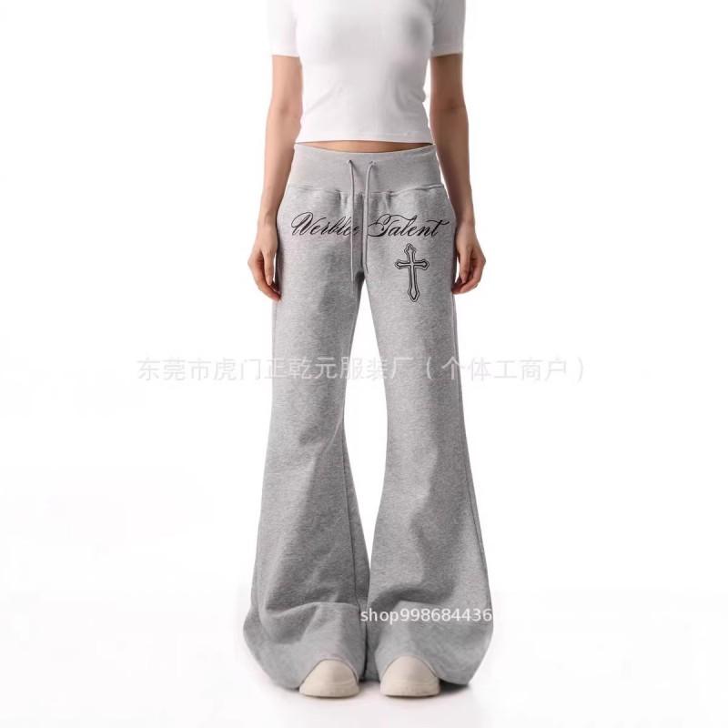 Womens Flared Straight Leg Casual Pants 2026 Comfort Relaxed Wide Trousers
