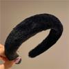 Winter Faux Rabbit Fur Headbands Solid Wide Soft Fluffy Furry Hairbands for Women Girls Plush Hair Hoops Hair Accessories