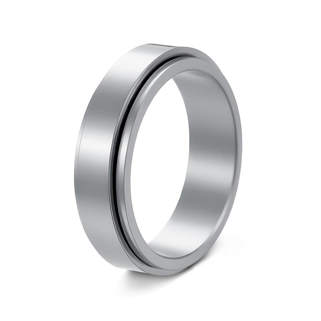 Drehbarer 6/8mm Titanstahl Herren Outdoor Partnerring