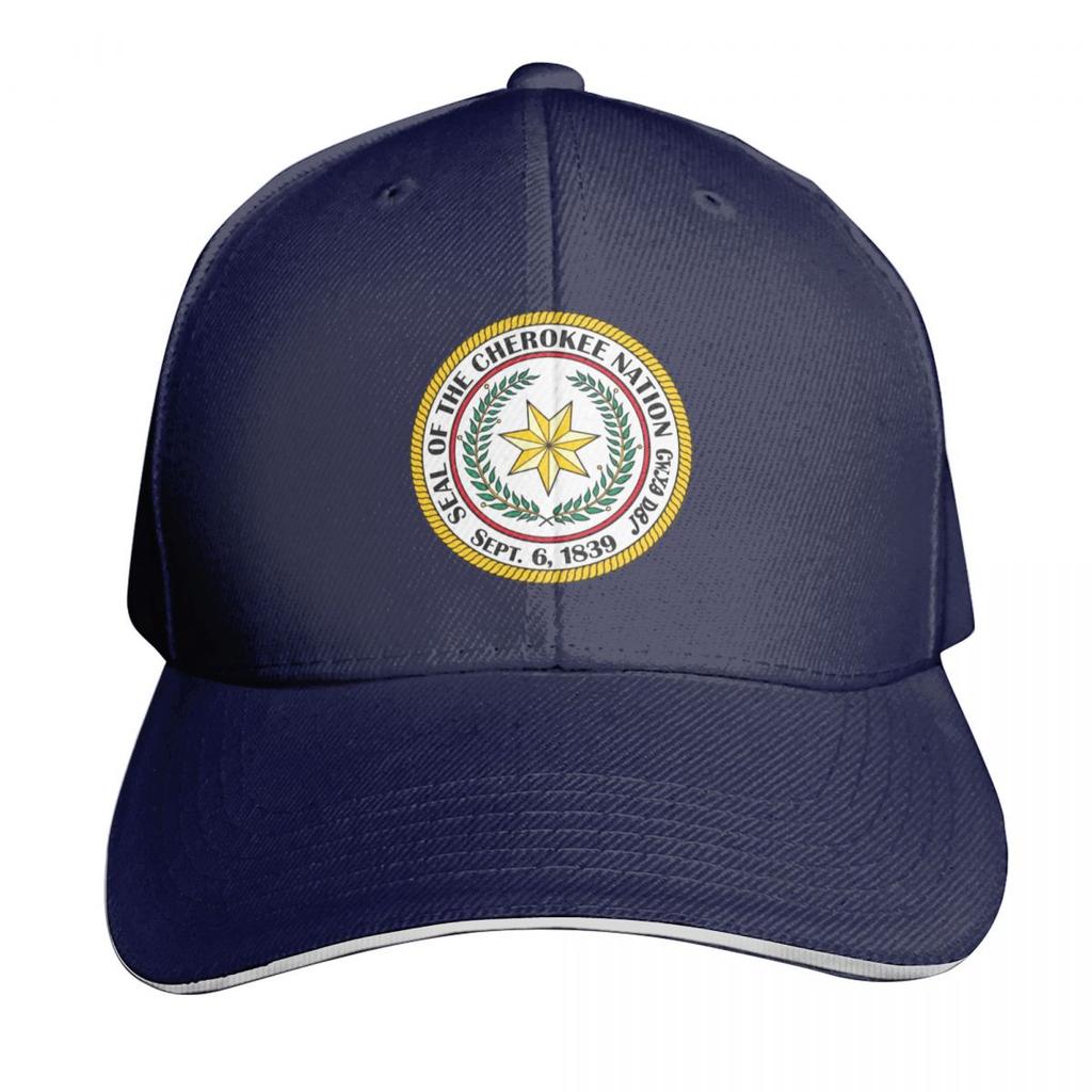 Official Seal of the Cherokee Nation Baseball Cap hats for Unisex custom Hat Mountaineering Hat Unisex Luxury Boy Child Womens