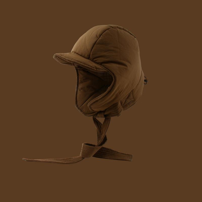 Winter new down child cold-proof thickened bag head hat fashionable versatile cycling ear hat men and women