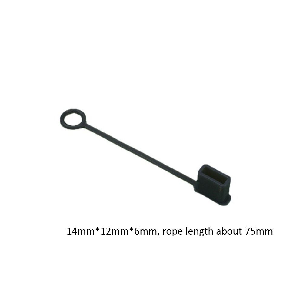 Universal Data Line Cable Stopper Covers with Rope Protective Cover USB Plug Protector